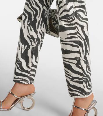 Jeans regular Betty con stampa zebrata | Rotate