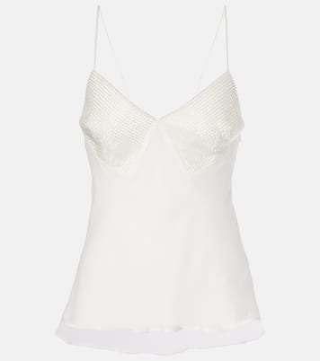 Novia - top lencero Opache de georgette | Max Mara