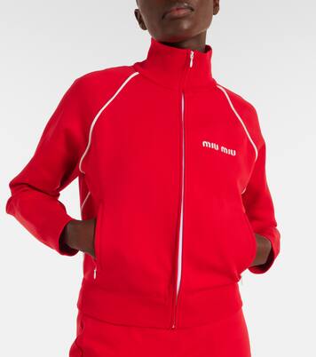 Trainingsjacke aus Fleece | Miu Miu