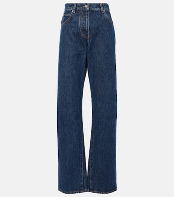 Jeans rectos de tiro alto | Ferragamo
