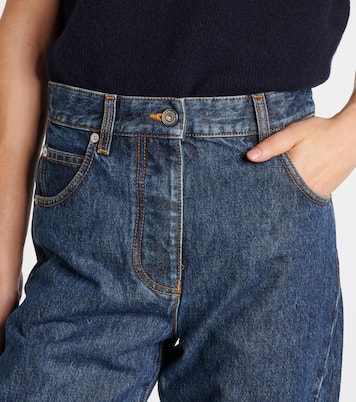 Jeans rectos de tiro alto | Ferragamo