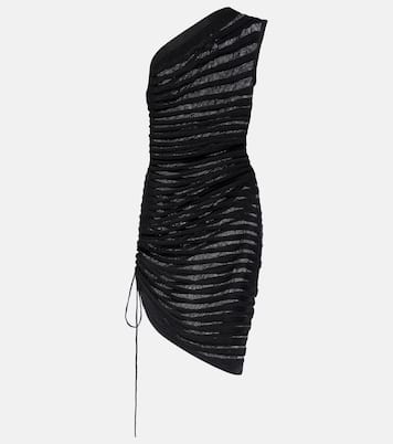 Abito midi monospalla a righe | Alaïa
