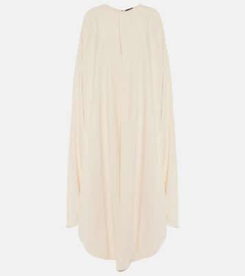 Asymmetric silk-blend cady kaftan | Tom Ford