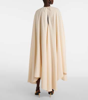 Asymmetric silk-blend cady kaftan | Tom Ford