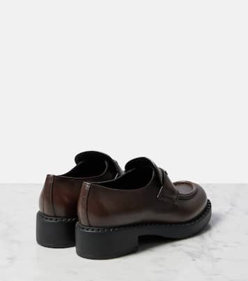Loafers Chocolate aus Leder | Prada