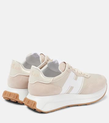 Sneakers H Patch mit Veloursleder | Hogan