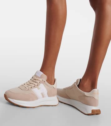 Sneakers H Patch mit Veloursleder | Hogan