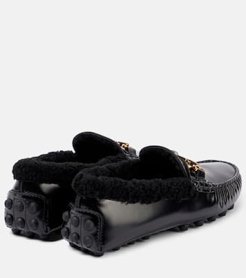 Mocassini in pelle con shearling | Tod's