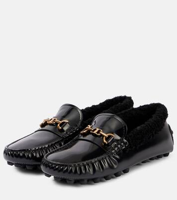 Mocassini in pelle con shearling | Tod's