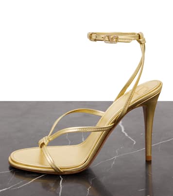 Eveninglam metallic leather sandals | Valentino Garavani