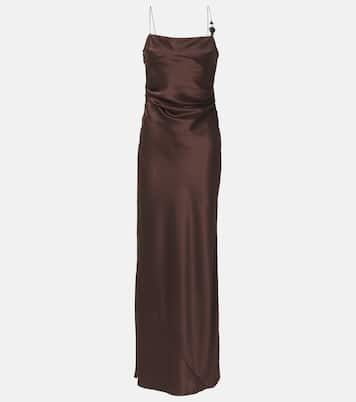 Abito sottoveste Lush in raso di seta | SIR