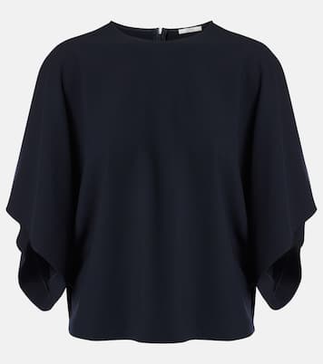 Tenley draped wool-blend crêpe top | Fforme