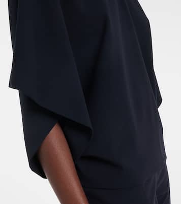Tenley draped wool-blend crêpe top | Fforme