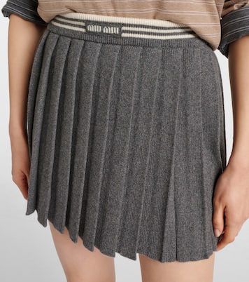 Cashmere and wool miniskirt | Miu Miu