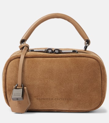 Sac Foulard Mini en daim | Brunello Cucinelli