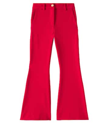High-rise flared pants | Balmain Kids