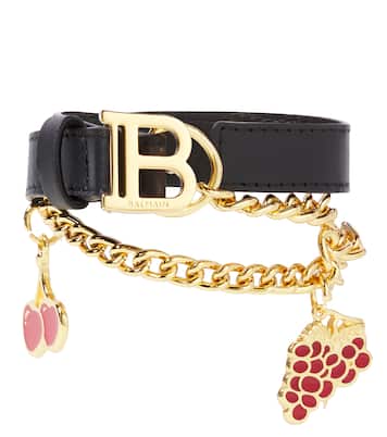Verzierter Gürtel aus Leder | Balmain Kids