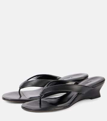 Mules compensées en cuir | Le Monde Béryl