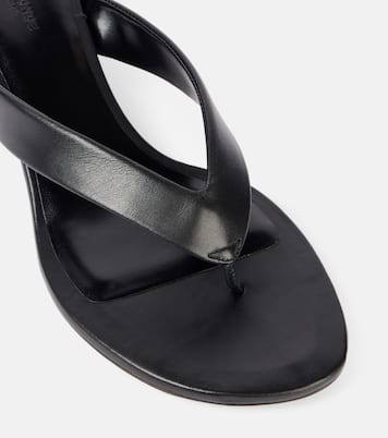 Mules compensées en cuir | Le Monde Béryl