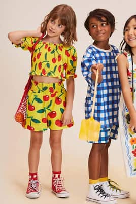 Top e shorts in cotone con stampa | Fábula