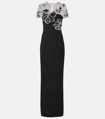 Embellished crêpe gown | Safiyaa