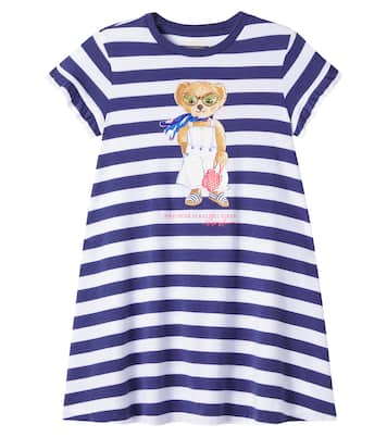 Abito Polo Bear in cotone a righe | Polo Ralph Lauren Kids