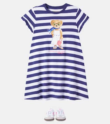 Abito Polo Bear in cotone a righe | Polo Ralph Lauren Kids