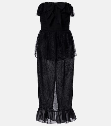 Lace and silk georgette bustier dress | Alessandra Rich