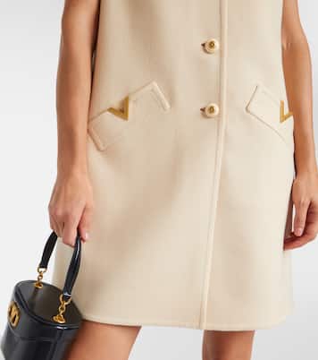 Minikleid VGold aus Wolle und Kaschmir | Valentino