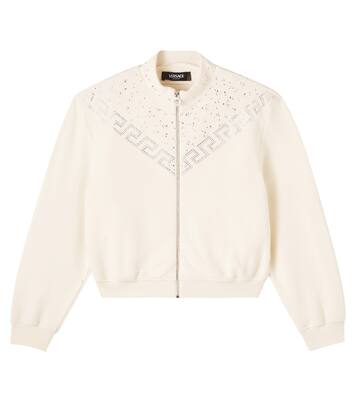 Jacke La Greca aus Baumwolle mit Kristallen | Versace Kids