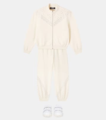Jacke La Greca aus Baumwolle mit Kristallen | Versace Kids