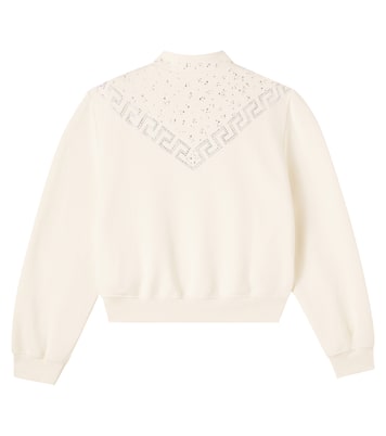 Jacke La Greca aus Baumwolle mit Kristallen | Versace Kids