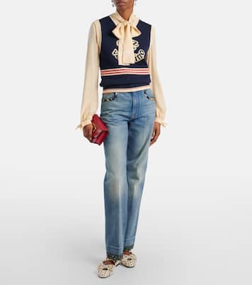 Verzierte Ballerinas Bowow aus Leder | Valentino Garavani