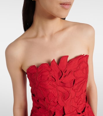 Audrey peplum lace midi dress | Simkhai