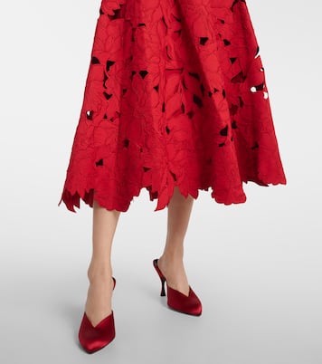 Audrey peplum lace midi dress | Simkhai