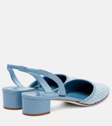 Raffro raffia slingback pumps | Manolo Blahnik
