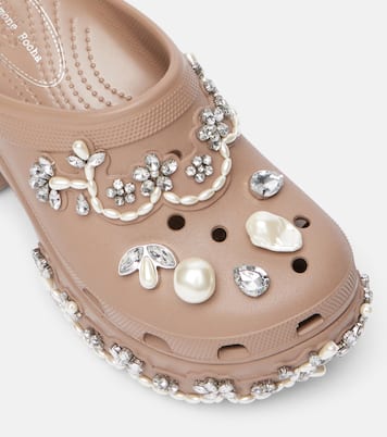 x Crocs Siren embellished platform clogs | Simone Rocha