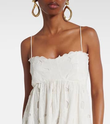Abito midi Marina in organza di cotone con stampa floreale | Ulla Johnson