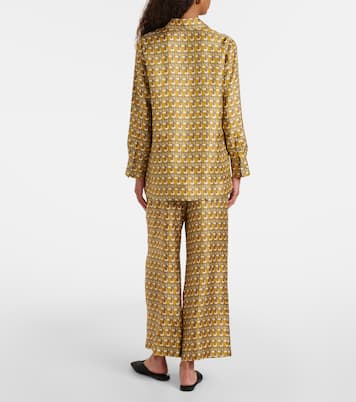 Camicia reversibile in seta con stampa | 'S Max Mara