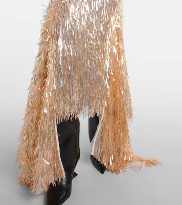 Tiara sequinned asymmetric gown  | Maticevski