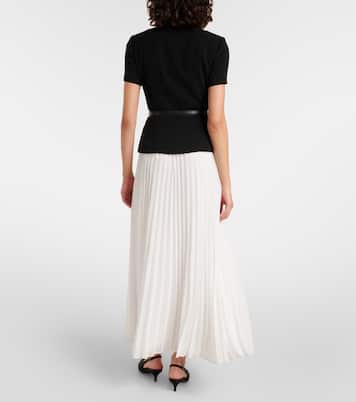 Verziertes Maxikleid mit Chiffon  | Self-Portrait