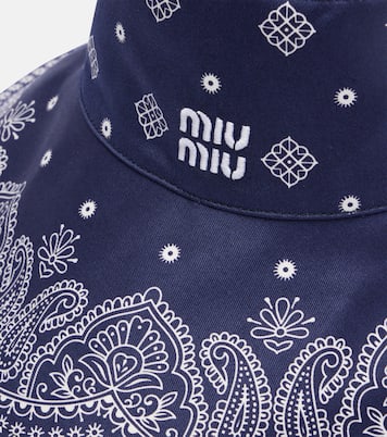 Cappello da pescatore Bandana in cotone | Miu Miu