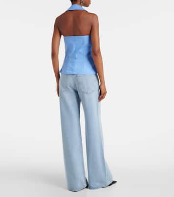 Halterneck cotton top | Coperni