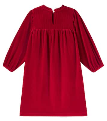 Robe Domitilla brodée en velours | C'era Una Volta