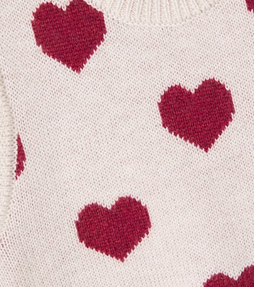 Baby Gaby jacquard wool sweater vest | Wheat