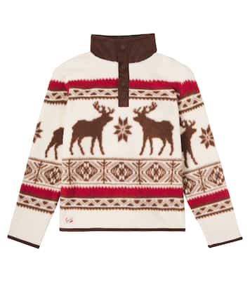 Printed teddy fleece sweatshirt | Polo Ralph Lauren Kids