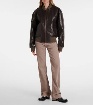 Carlyl cotton corduroy straight pants | The Row