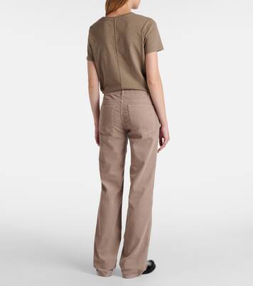 Carlyl cotton corduroy straight pants | The Row