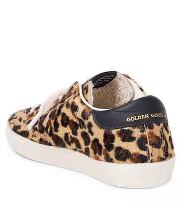 Super Star leopard-print calf hair sneakers | Golden Goose Kids
