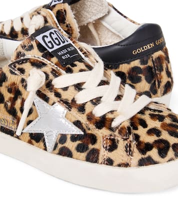 Super Star leopard-print calf hair sneakers | Golden Goose Kids